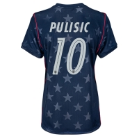 Camiseta Estados Unidos Christian Pulisic #10 Segunda Equipación Replica Mundial 2026 para mujer mangas cortas